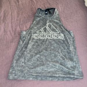 Grey adidas workout shirt